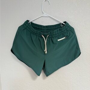 Vuori Women's Forest Green Athletic Shorts